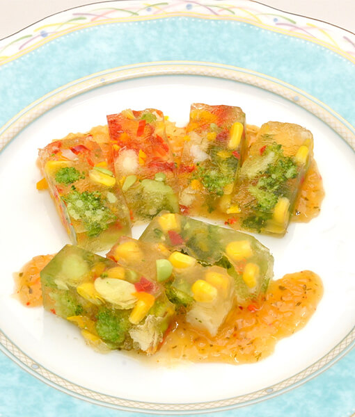 野菜のゼリー寄せ